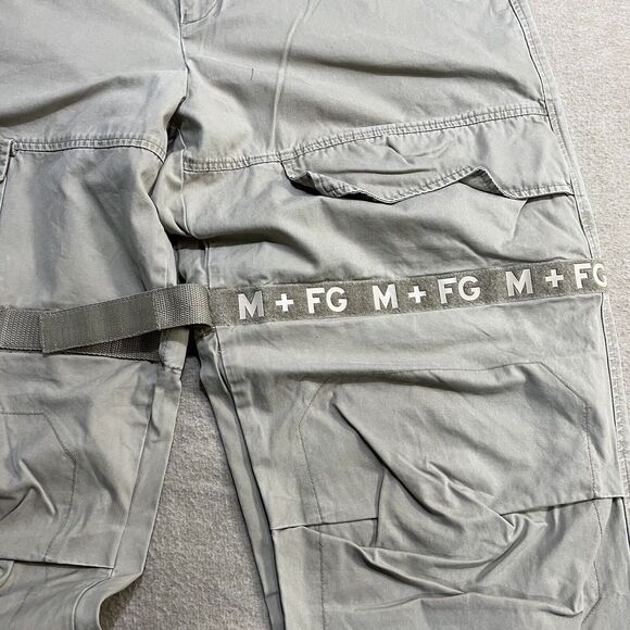Marithe Francois Girbaud Cargo Pants Mens Size 42 Beige Adjustable Straps Y2K - Picture 10 of 16